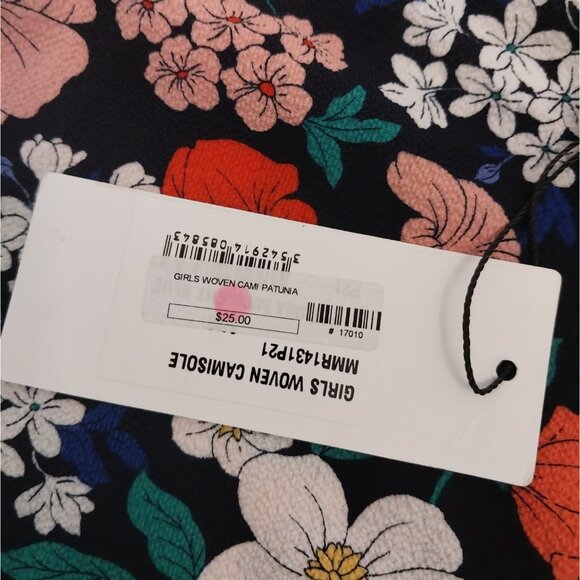 NWT Mini Molly Girls Floral Spaghetti Strap Camisole Shirt Sz 8/10 - Picture 6 of 9